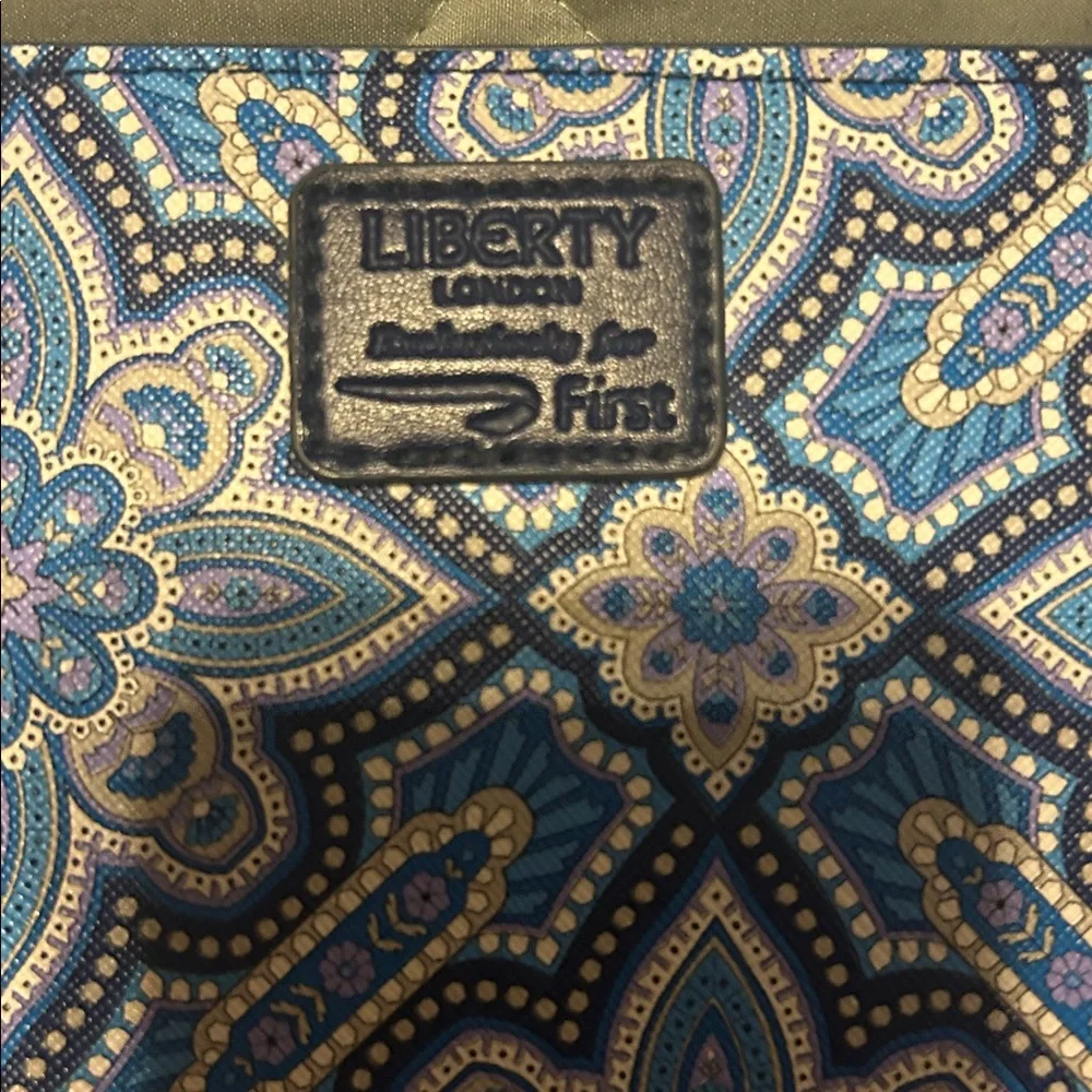 Liberty of London Blue Floral makeup bag